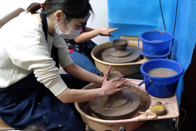 【鳥取・米子・電動ろくろ】だれでも自由にオリジナルの食器が作れる！陶芸体験