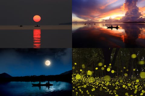 【沖縄・石垣・カヤック】夕日と夜空と蛍を満喫！サンセットナイトカヤックツアー