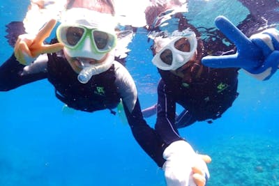 沖縄・本部-ゴリラチョップ・シュノーケリング】美しいサンゴに