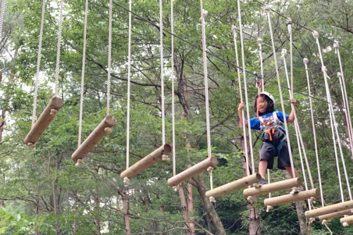 岐阜 関 アスレチック 28種のアクティビティを満喫できる チャレンジコース アソビュー