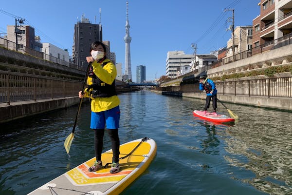 東京・江東区・SUP】経験者限定！SUPで東京の新名所スカイツリーを見に
