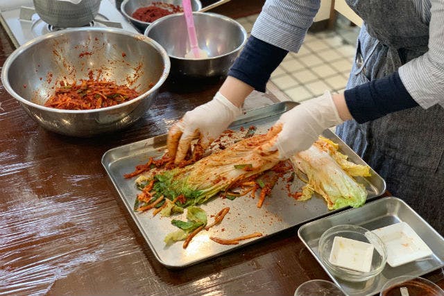 神奈川 横浜 韓国料理教室 特製サムゲタンランチとお土産付 楽しい 美味しい手作りキムチ教室 アソビュー