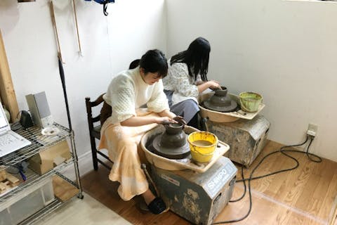 【長野・小谷・電動ろくろ】人気の電動ろくろで陶芸に挑戦！湯のみ等お好きな1点