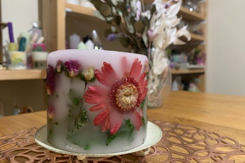 【福岡・博多　キャンドル作り】お花と灯りで癒されるボタニカルキャンドル