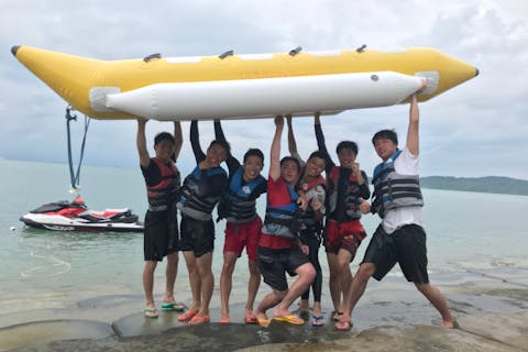 【沖縄・うるま・パラセーリング】海遊びを満喫！パラセーリング＆マリンチューブ乗り放題