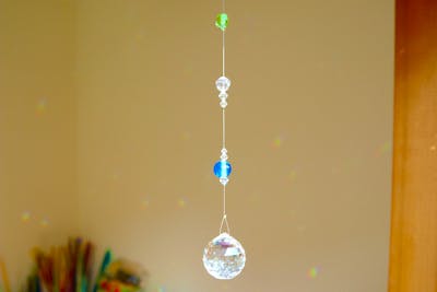 広島・宮島・ガラス工房】宮島ビーズ2玉を作って使う、サン