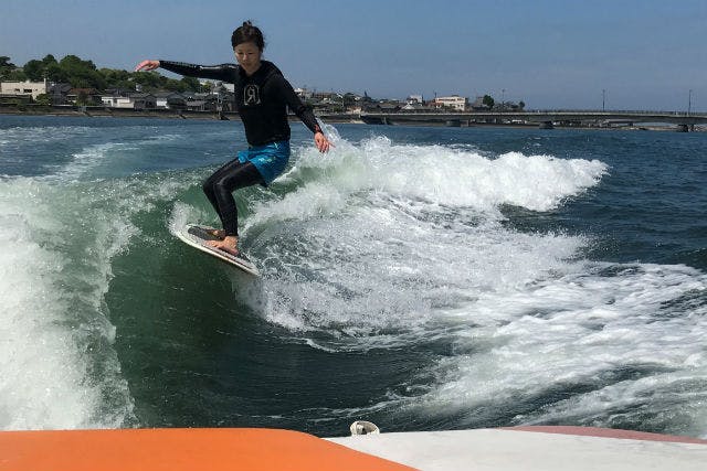 ウェイクサーフィン 福岡・遠賀・ウェイクサーフィン】北九州の海を満喫！ウェイク