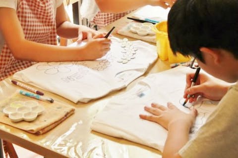 【静岡・伊東・伊豆高原】幼児から参加OK！家族で楽しめるカンタン手描きTシャツ作り（1着）1～2時間で完成《当日お持ち帰り》