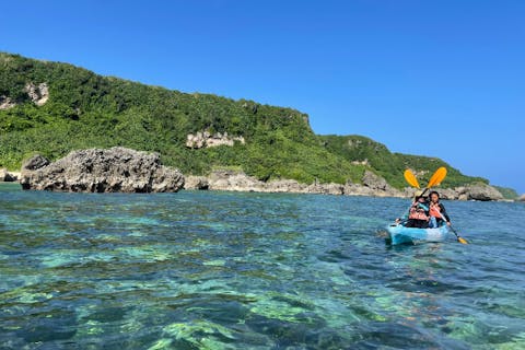 【パンプキンホール】鍾乳洞カヤック＆シュノーケルツアー ＜選べる午前午後・保全利用協定締結事業者＞