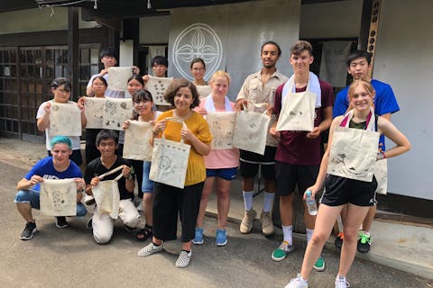 【群馬・みなかみ・草木染め】自然の色！草木染め手ぬぐい・トートバッグ作り（1個）