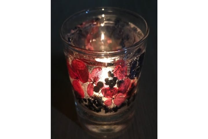 広島県 広島市 手作りキャンドル お花や果実が可愛い ボタニカルキャンドル1個 アソビュー