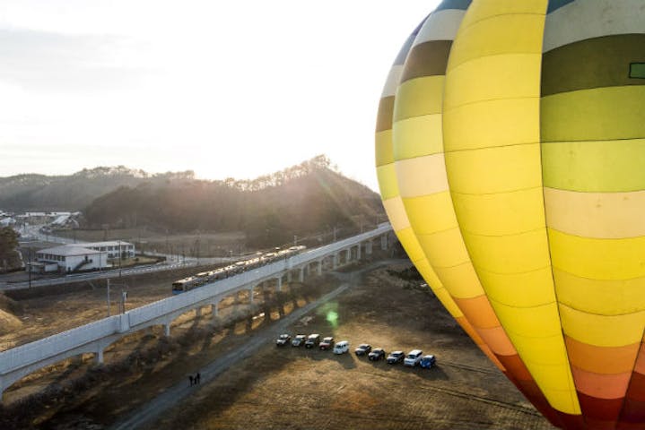 宮城 松島 熱気球 朝日に染まる日本三景に感動 上空ｍふんわり熱気球体験 アソビュー