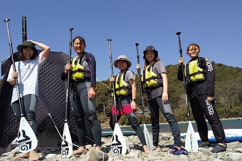 【和歌山・古座川・SUP】大自然をとことん満喫！テントサウナ＆SUP体験