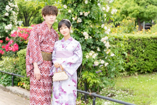 【神奈川・横浜みなとみらい・浴衣レンタル】9周年限定!浴衣選び放題セット☆汚れても平気！安心パックオプション付き！
