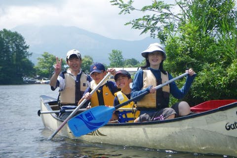 【福島・裏磐梯・カヌー】ファミリーにオススメ！穏やかな湖でカナディアンカヌー体験
