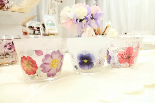東京・新宿・手作りキャンドル】本物のお花を使って作る！お花見 