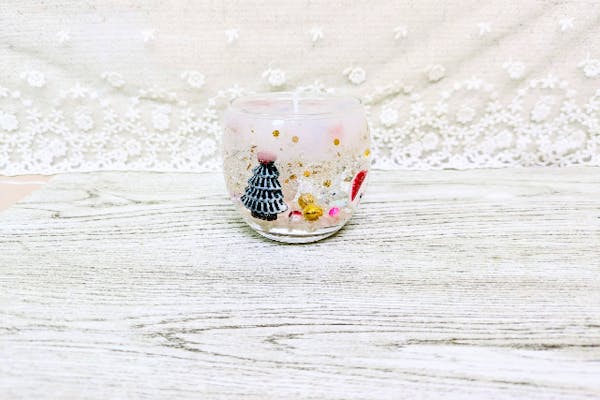 クリスマス企画！！きらきらXmasキャンドル制作です。オプションで