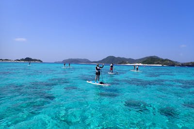 沖縄・座間味・SUP】那覇から日帰りOK！SUP＆シュノーケルツアー