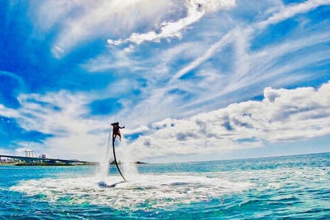 【沖縄・那覇・フライボード】開設記念！今だけ更に割引！完全貸切！他のお客様との乗り合わせ一切なし！団体おすすめ！