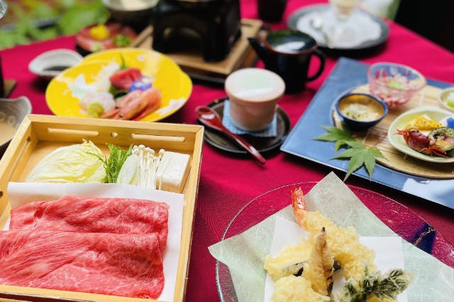 【大阪・泉佐野・日帰り温泉】貸切温泉60分＆松永牛すき焼き会席ランチ付き＜8時間休憩プラン＞