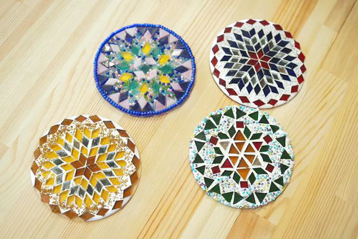 和歌山 串本 手作り雑貨 エキゾチックなガラス細工 モザイクコースター制作 アソビュー