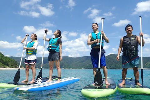 【鹿児島・奄美・SUP】海上と海中の美しい景色を満喫！サップDEシュノーケル
