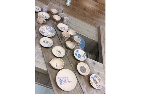 【山口県・山口市・絵付け】自分の描きたいデザインで自由に絵付け体験（1個）