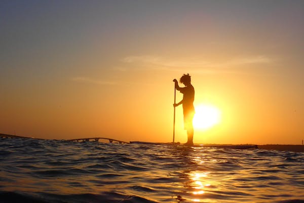 宮古島/夕方】サンセットSUP/カヌー！静寂の海でうっとり黄昏。写真