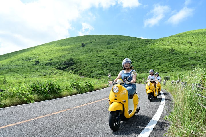 山口 秋吉台 乗り物レンタル 2時間 原付バイクレンタルで気軽な旅に出よう アソビュー