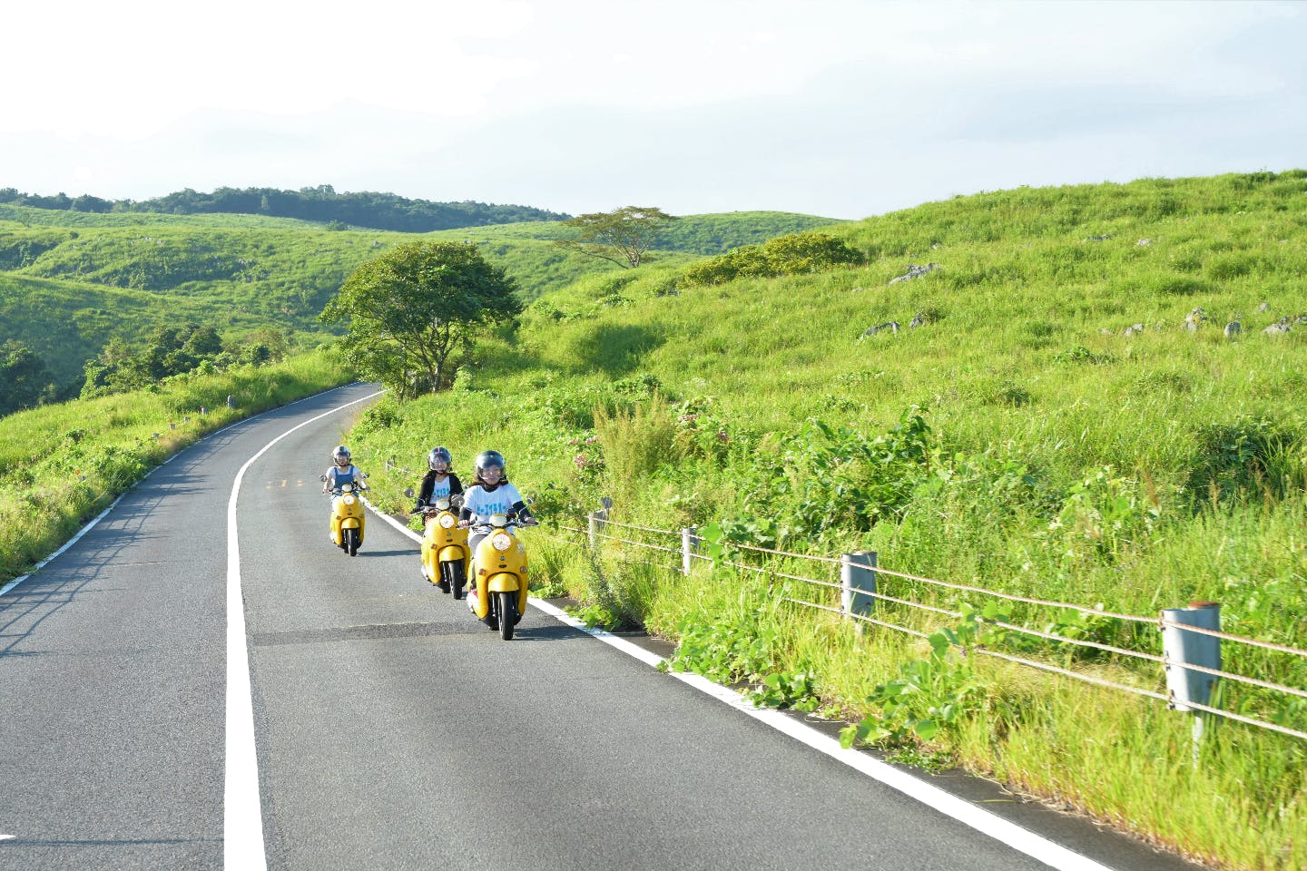 【山口・秋吉台・乗り物レンタル・24時間】好きなところにどこでも行けちゃう！充実の原付バイク