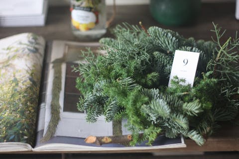 【東京・上板橋・クリスマスグッズ作り】フローリストと編むクリスマスリース（1個）