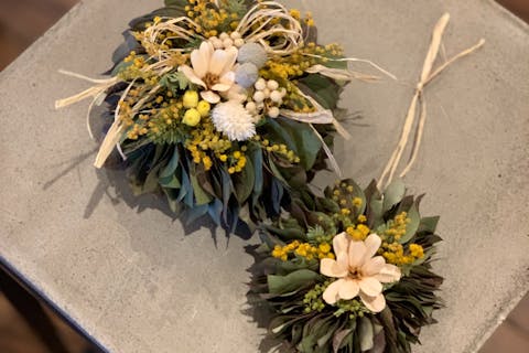 【埼玉・川越・手作りリース】さわやかな香りに癒される！ユーカリのミルフィーユリース作りを体験しよう