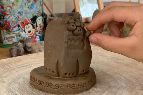 【沖縄・恩納・シーサー作り】楽しく沖縄の思い出作り！シーサー作り体験（1体）