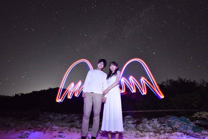 沖縄 石垣島 ナイトツアー 特別な一枚 ペンライトアート 星空観賞フォトツアー アソビュー 沖縄 石垣島 ナイトツアー 特別な一枚 ペンライトアート 星空観賞フォトツアー アソビュー