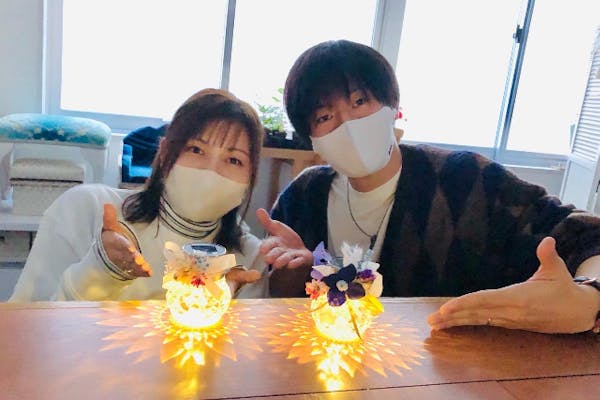 宮城・仙台・手作り雑貨】優しい灯りに癒やされる香水瓶型ソーラー