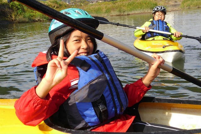 【鹿児島・姶良・ガイドツアー】思川をゆったり楽しく散策しよう！子供向けカヌー体験