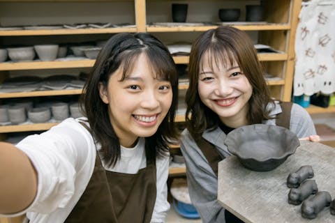 【岡山県・岡山市・備前焼体験】人気観光地「岡山城」で伝統工芸の備前焼を制作体験