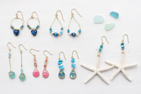 沖縄 恩納村 手作りピアス 天然石やサンゴのピアス Orイヤリング 作り アソビュー