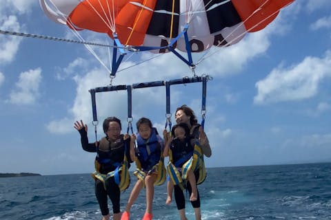 【沖縄・石垣島・パラセーリング】通常では物足りない！気分爽快！チャレンジ150mコース！