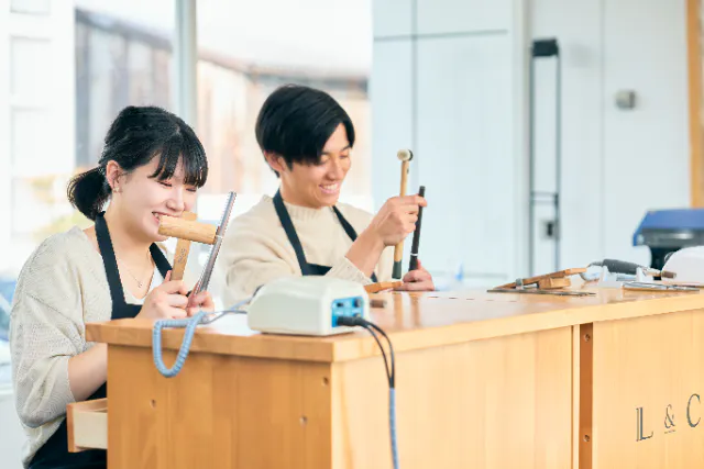 【山梨・甲府・手作りアクセサリー】贈り物におすすめ！1から作るシルバーリング作り