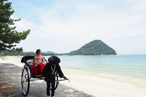 【山口・萩・日本の伝統文化】人力車で萩の街巡り＆重要文化財で抹茶体験も！世界遺産萩城下町ほっこりゆったりプラン（抹茶＆人力車）