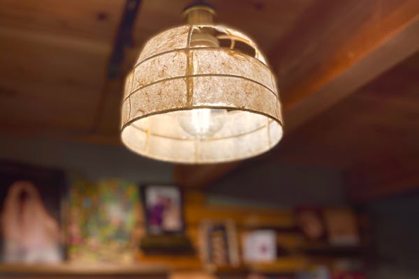 山口・萩・手作りランプ】萩の竹から作った竹紙で一生モノのランプ