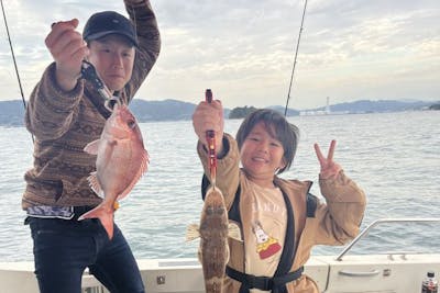 山口・周防大島・船釣り】1組貸し切り、手ぶらでOK・鯛狙いの釣り体験