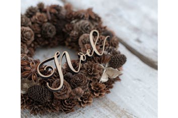 長野・安曇野・手作りリース】お好みで木の実をデコレーション