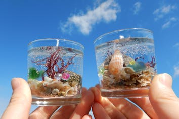 三重県・伊勢志摩・手作りキャンドル】手ぶらでOK！シーグラスを使った