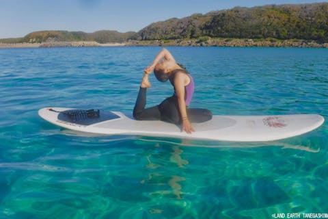 【鹿児島・種子島・SUP】手付かずの大自然と一体に、心と身体を調えるSUPヨガ体験