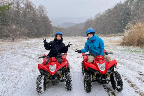 【長野・伊那・四輪バギー】≪冬もやってます！≫森の中を駆け巡るオフロードバギーツアー