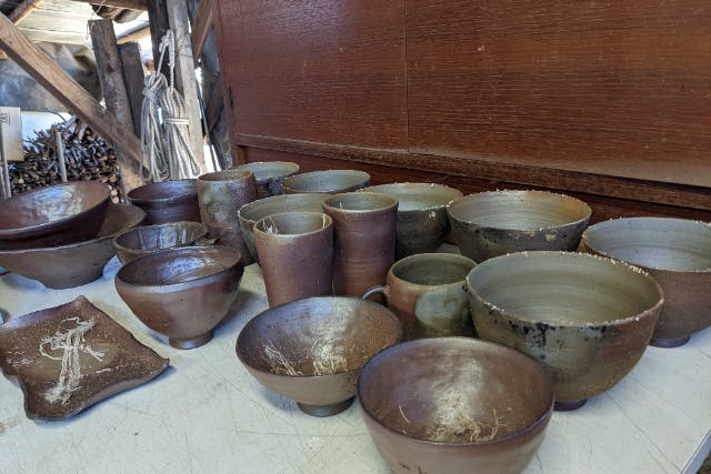 御幡康照作 備前焼 手びねり宝瓶 備前焼陶吉は人間国宝作品から