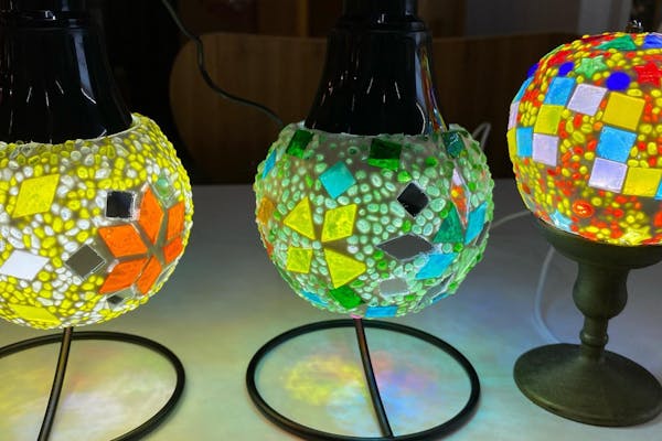 北海道・帯広・手作りランプ】旅の思い出作りにぴったり！モザイク