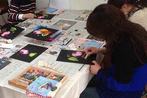 【愛知・チョークアート】看板アート作りを体験しよう！チョークアート作品